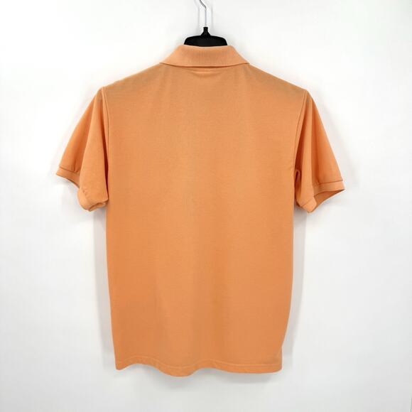 Lacoste Men's OrangeShort Sleeve Polo Shirt Crocodile Logo Size 6 XL *STAINS* - Picture 2 of 9